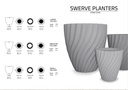 Burnt Umber Swerve Planter