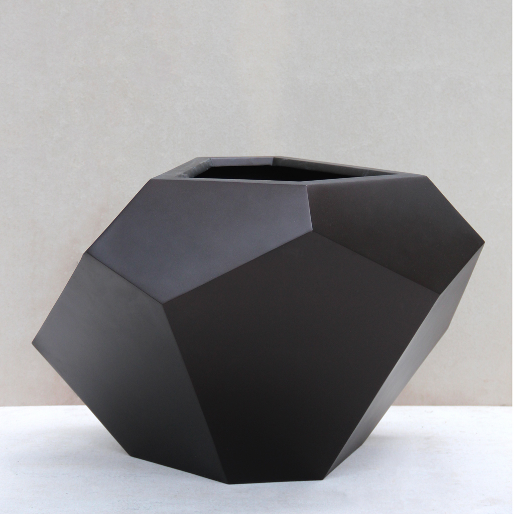 Venetian Bronze Prism Planter L88.9cm x H61cm