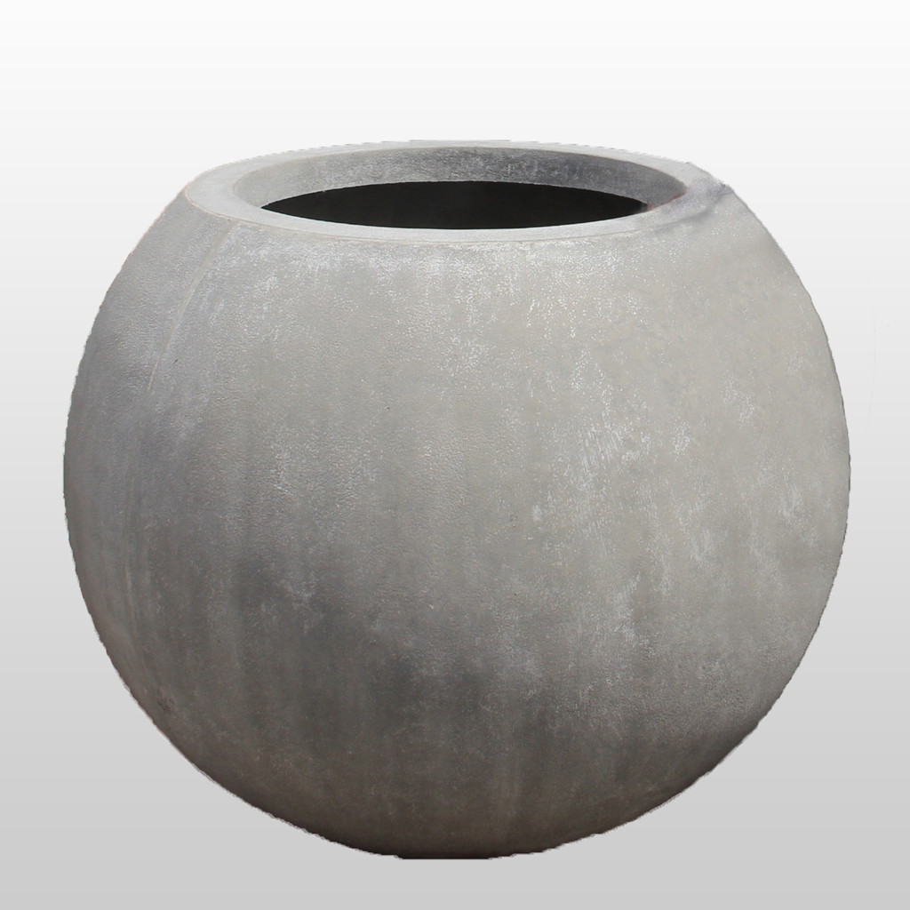 Urban Grey Ball Pot with Fork Lift Slots D116cm x H90cm