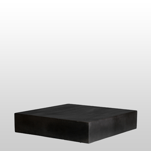 Black Square Plinth W70cm x H15cm