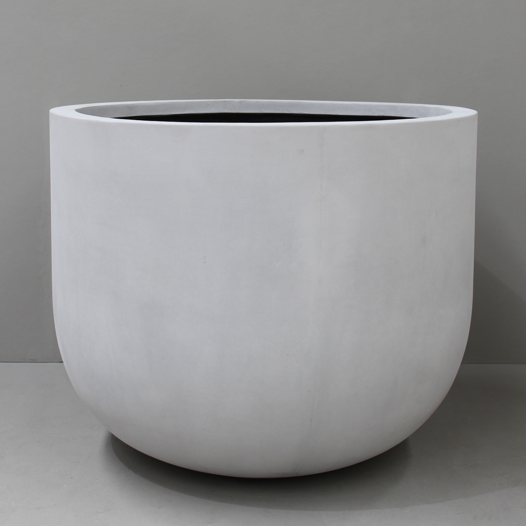 Grey Contemporary U Planter