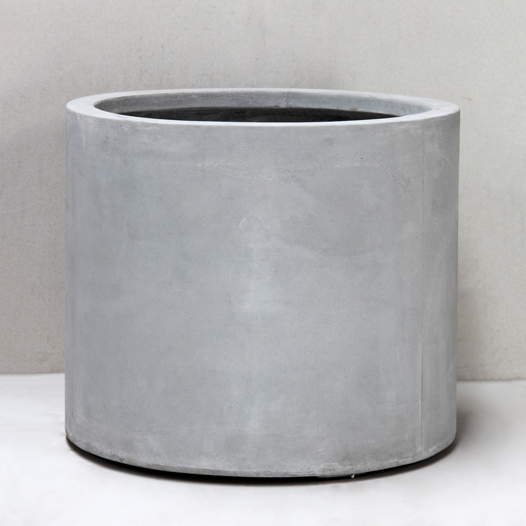 Grey Cylinder Planter