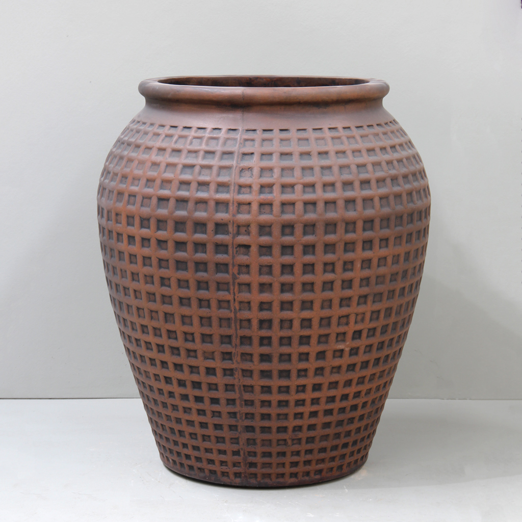 Cast Iron Dimple Jar - D75cm x H86cm