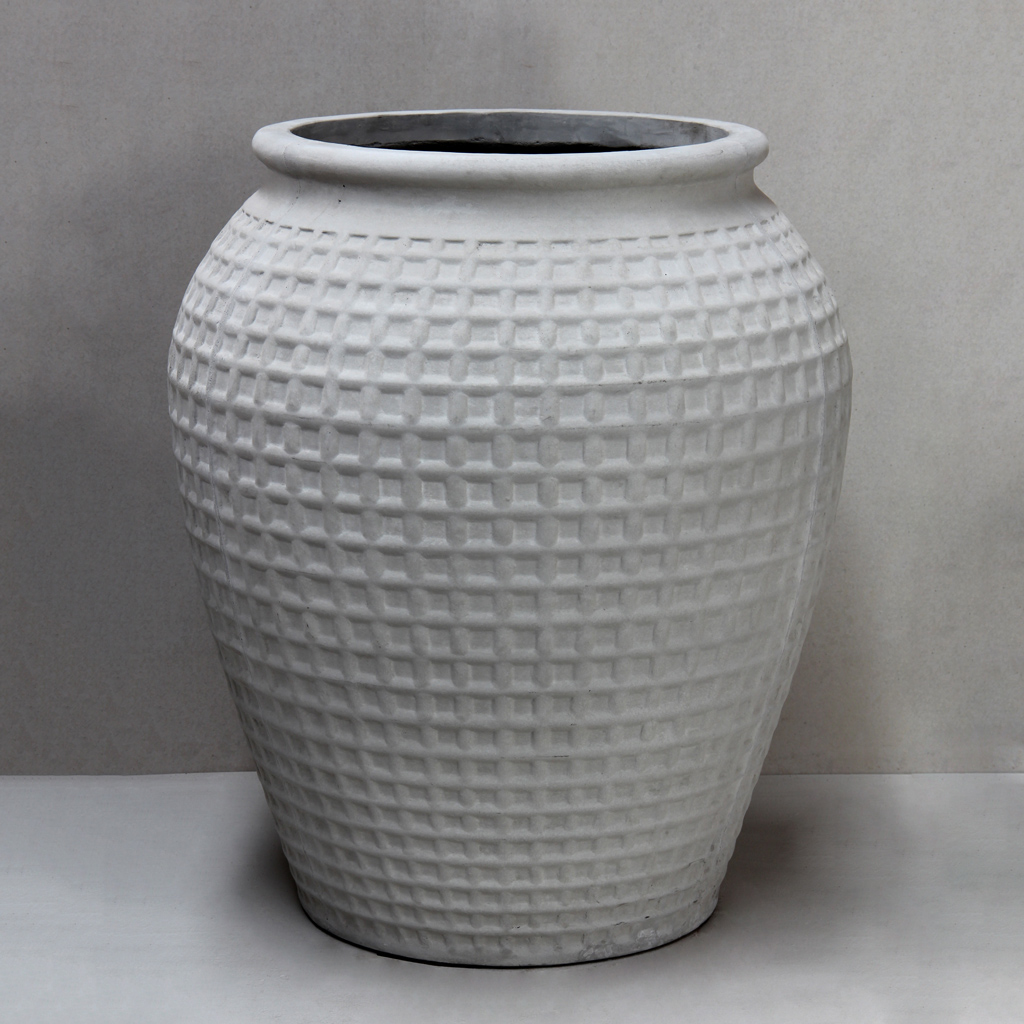 Grey Dimple Jar D75cm x H86cm