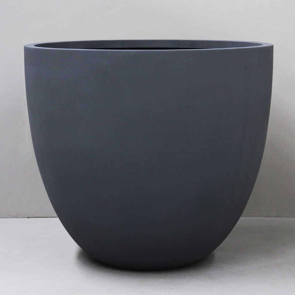 Pigmented Charcoal Large Consul Planter - D105cm x H92cm