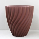 Burnt Umber Swerve Planter