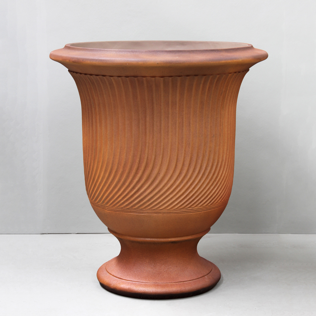 Iron Rust Striated Anduze Urn