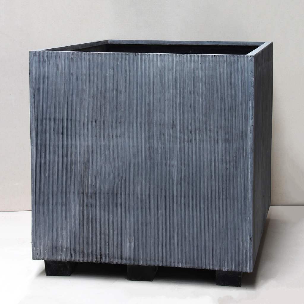 Grey Cube Planter