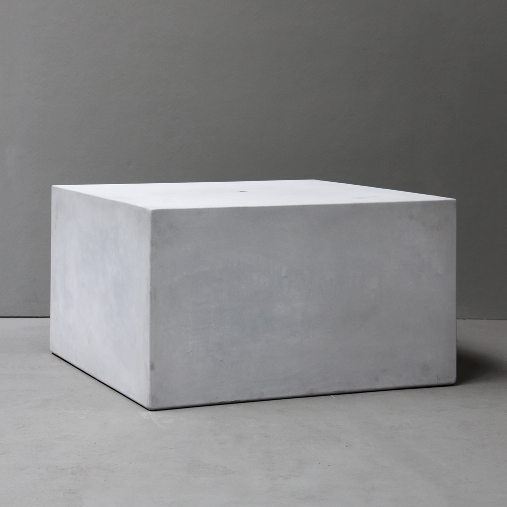 Grey Square Plinth - L70cm x W70cm x H40cm