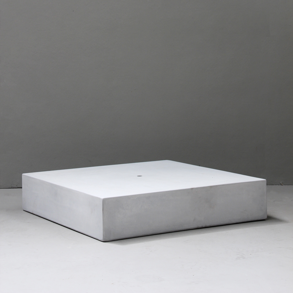 Grey Square Plinth- L70cm x W70cm x H15cm