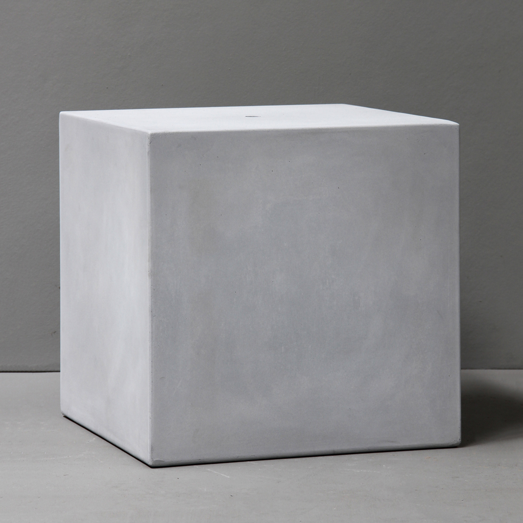 Grey Square Plinth - L50cm x W50cm x H50cm