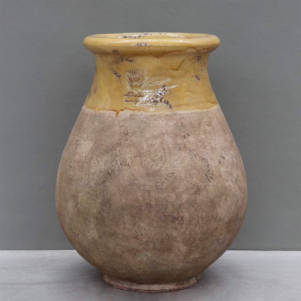 Aged Honey on Antiqued Base Biot Jar D65cm x H80cm