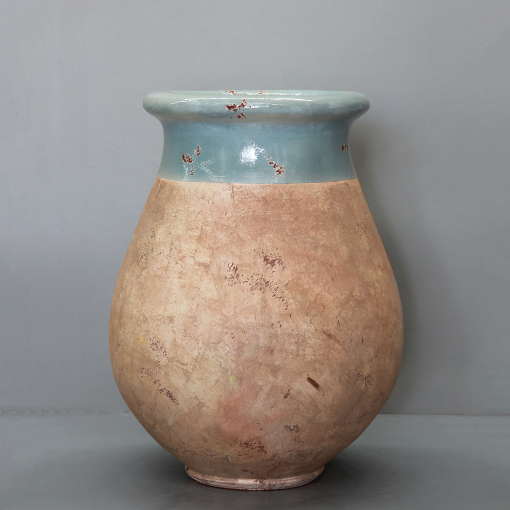 Celadon on Antiqued Base Biot  Jar D65cm x H80cm