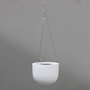 White Hanging Pot D20cm x H15cm