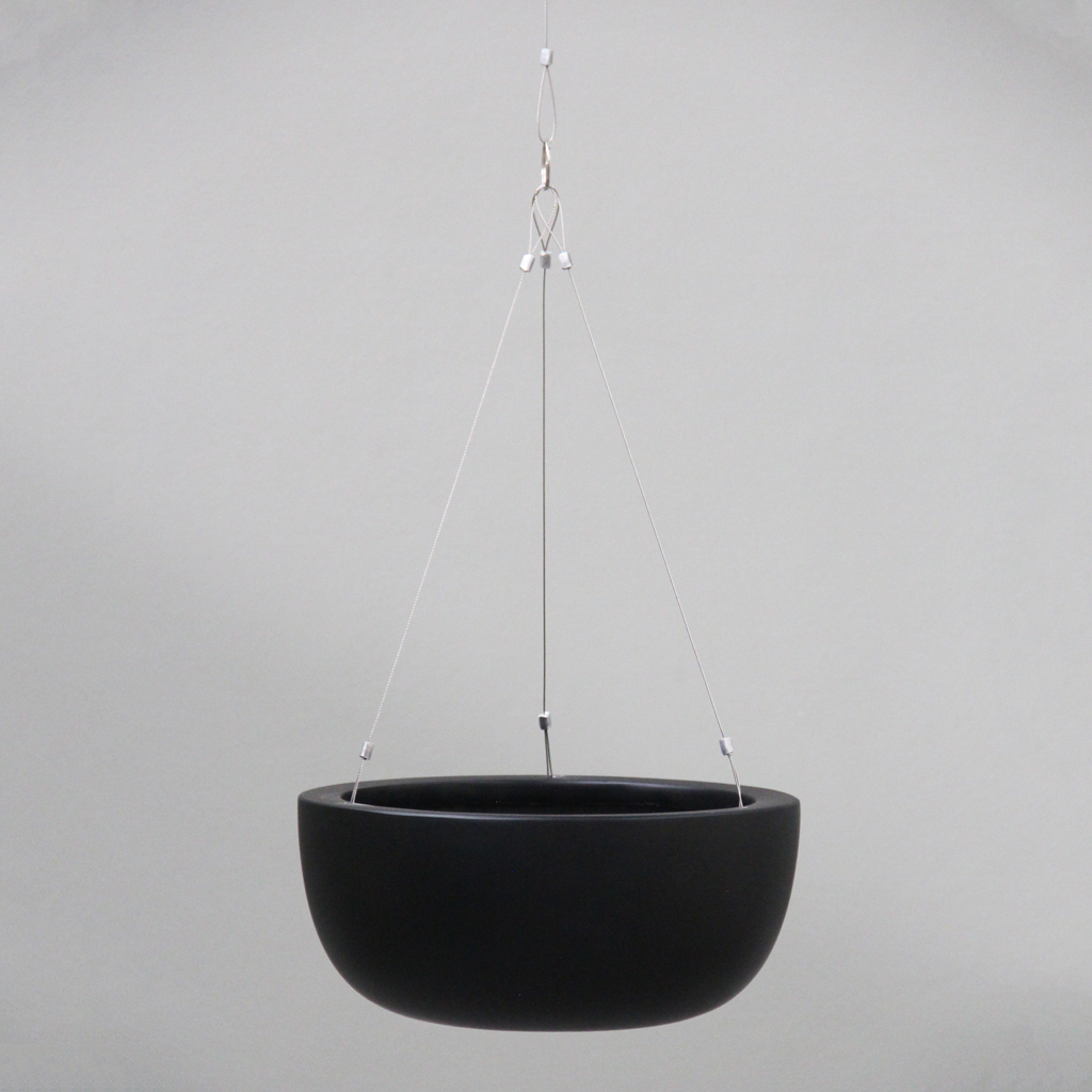 Black Hanging Bowl D30cm x H13cm