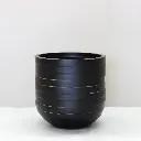 Black Circulum Pot