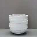 White Circulum Pot