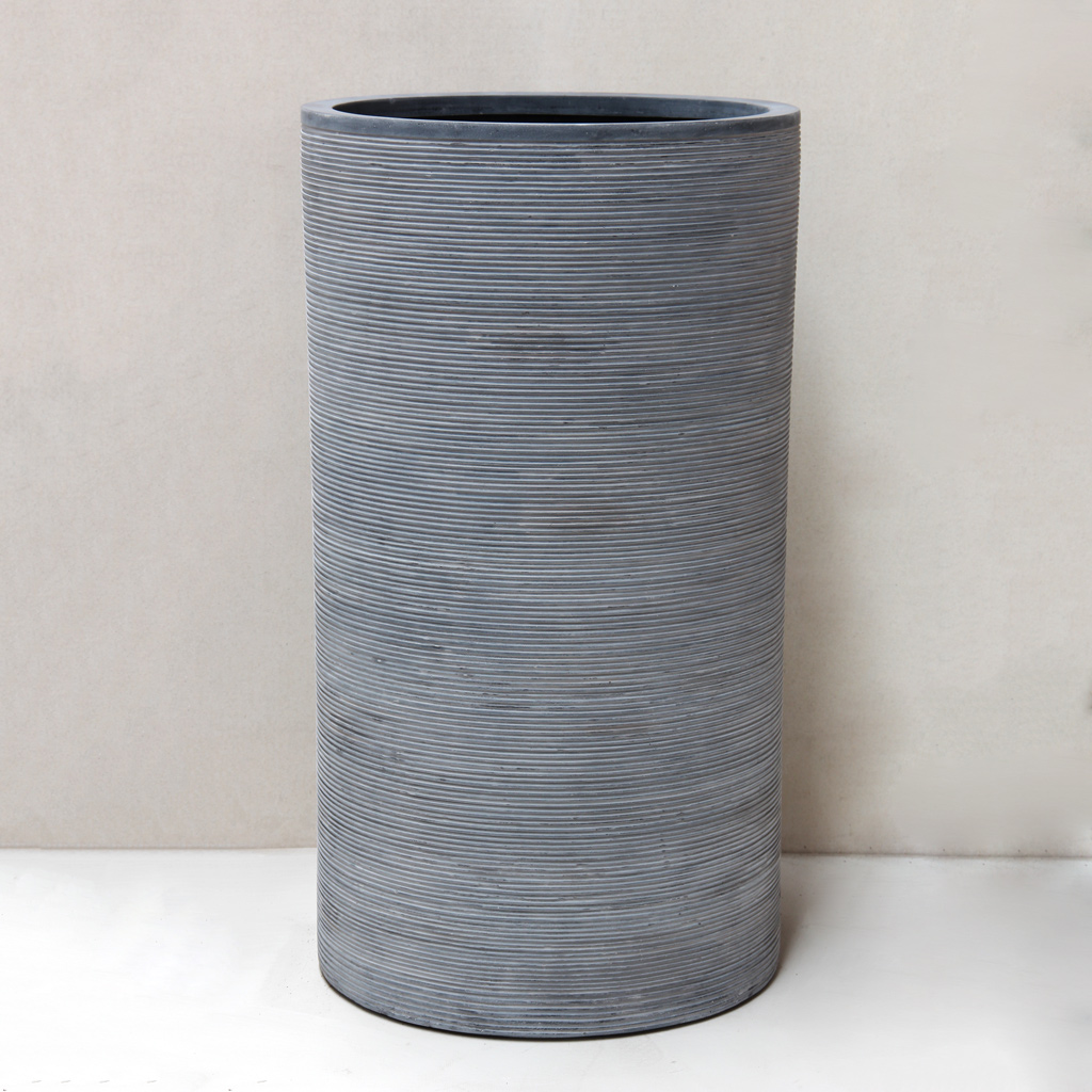 Grey Tall Cylinder D45 x H85cm