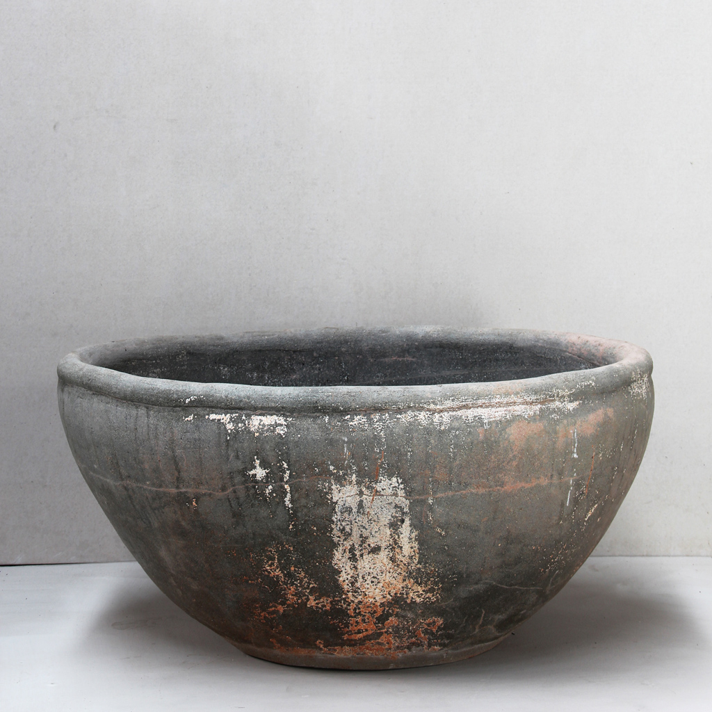  Green White White Lotus Bowl D105 x 50cm