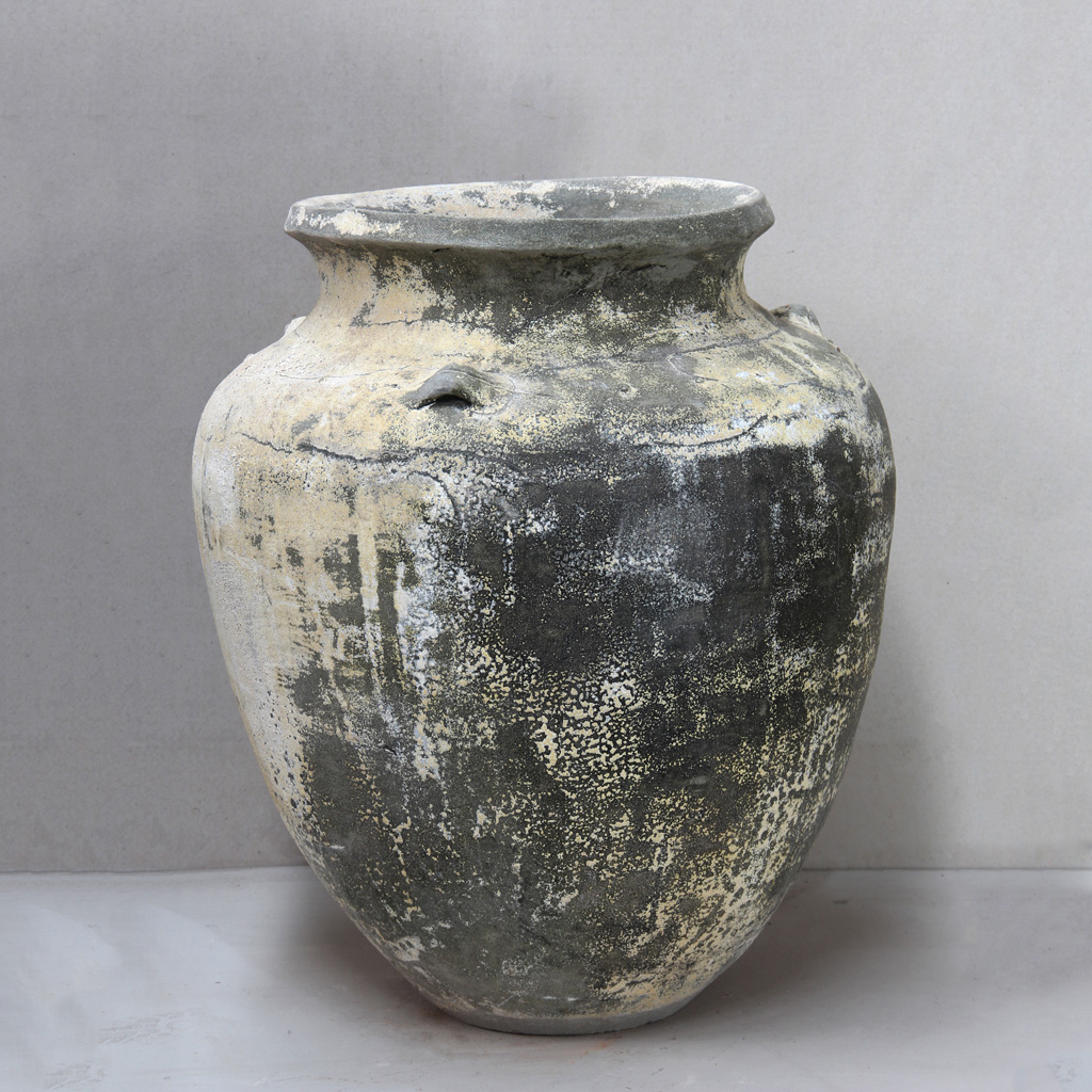 Green White Modern Burma Jar D73 x H86cm