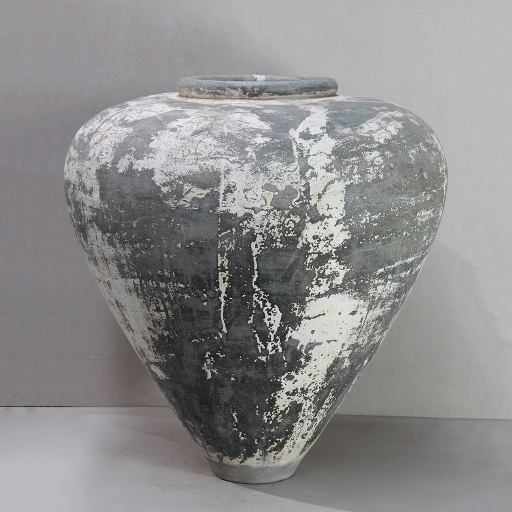 Green White Large Jar D95cm x H110cm