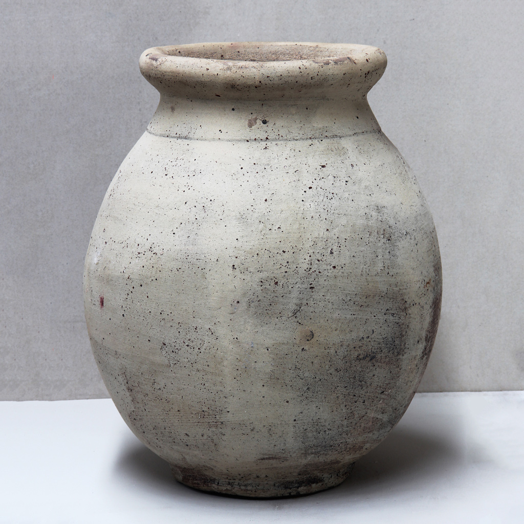 Worn White Olive Jar D63cm x H73cm