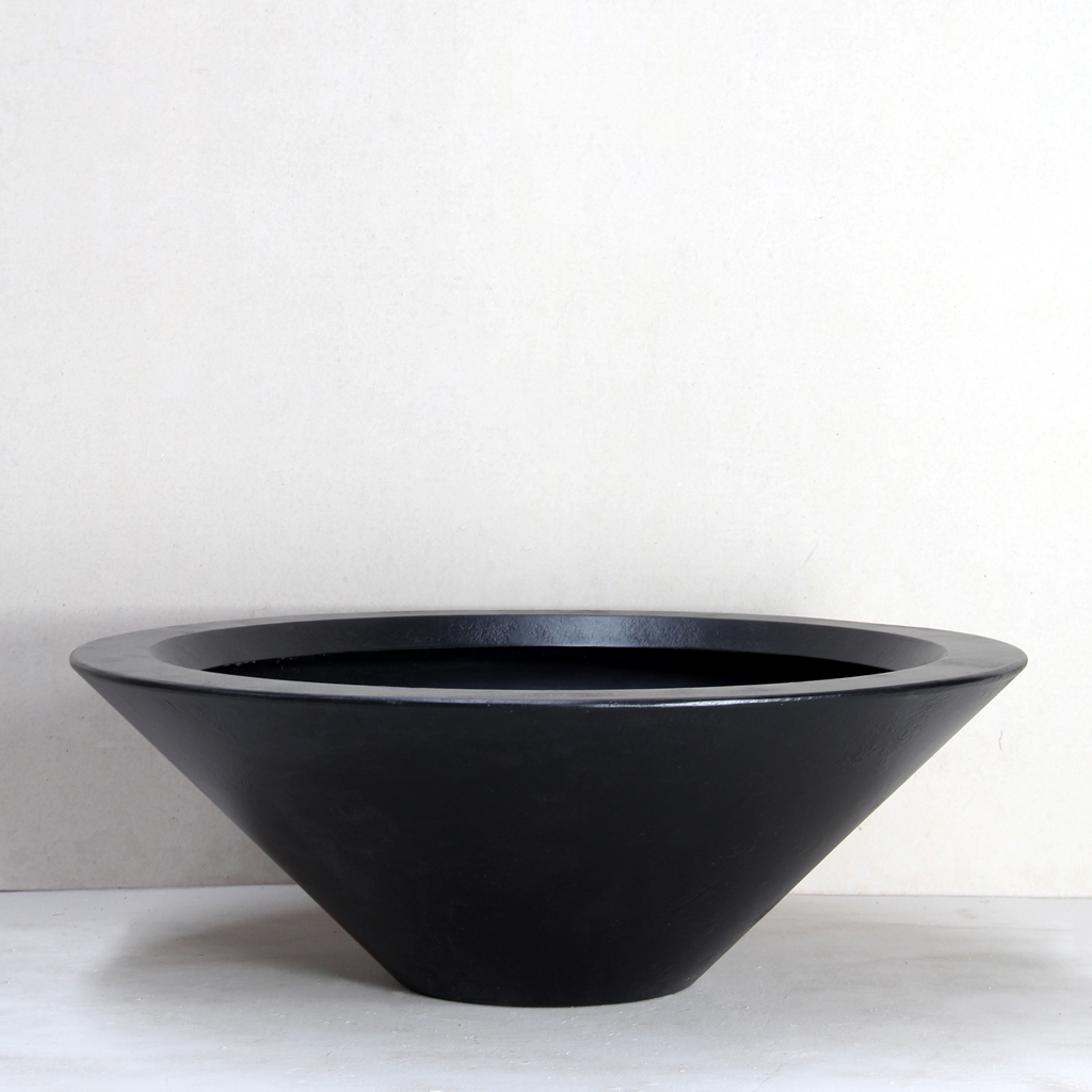 Black New Wok Bowl - D91.4cm x H30.5cm