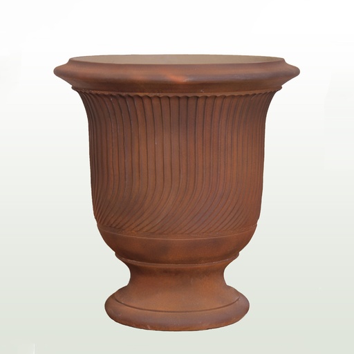 Iron Rust Striated Anduze Urn