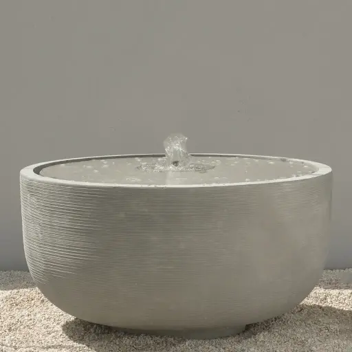 Natural Cement Cascade Bubbler Fountain