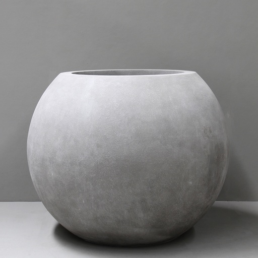 [GRR13FNC] Natural Cement Ball Pot with Fork Lift Slots D116cm x H90cm