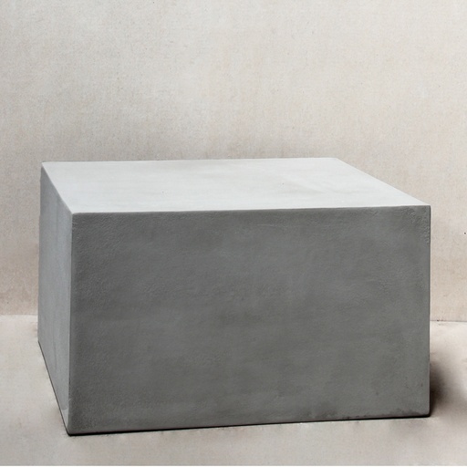 [GRP02NC] Natural cement Square Plinth W70cm x H40cm