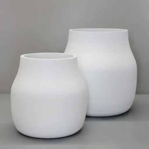 White Caneco Pot