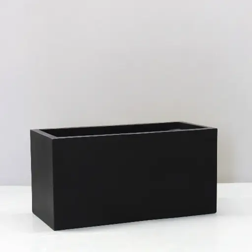 Black Rectangulum Planter