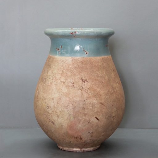 [JB80CEL] Celadon on Antiqued Base Biot  Jar D65cm x H80cm