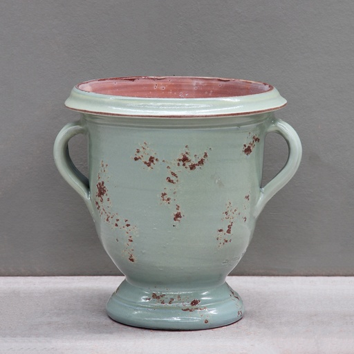 [VAP32CEL] Celadon Two Handles Jar - D28cm not inc handles  x H32cm