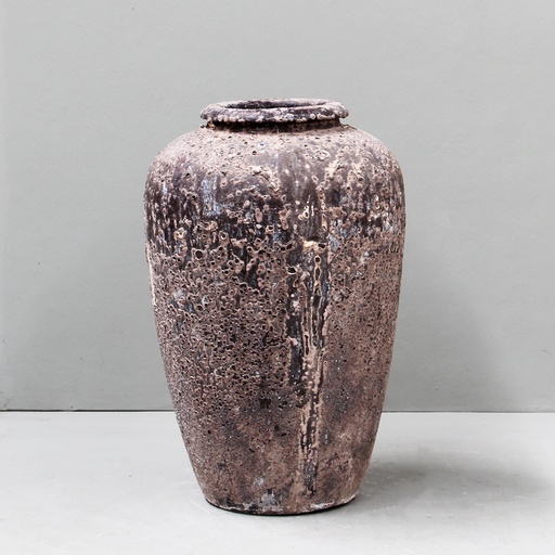 [6797AH] Helios Plain Temple Jar D44 x H68cm