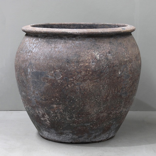 [6845AV] Verdigris Opium Jar D88cm x H81cm