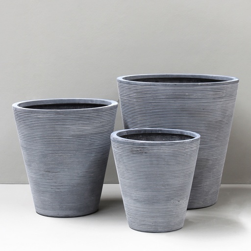 Grey Cone Pot