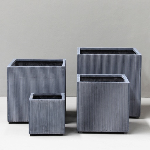 Grey Cube Planter