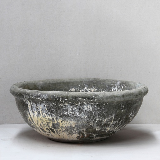 [PF016-W] Green White Bowl D82cm x H32cm