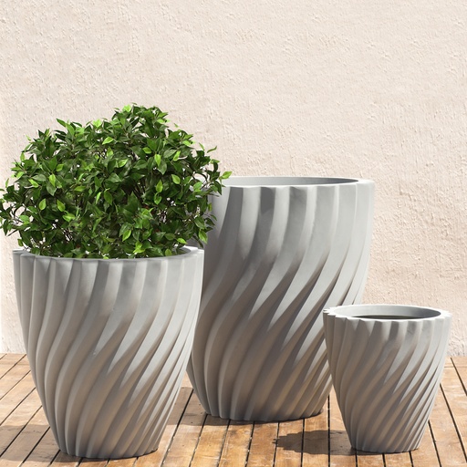 Urban Grey Swerve Planter